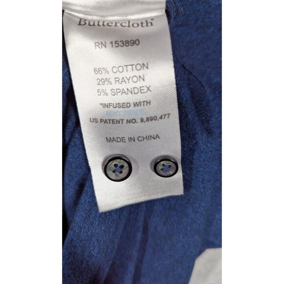 Buttercloth Men Shirt 3XL Icy Cloth Flip Cuff Regular Fit Button Up Long Sleeve - Picture 9 of 12
